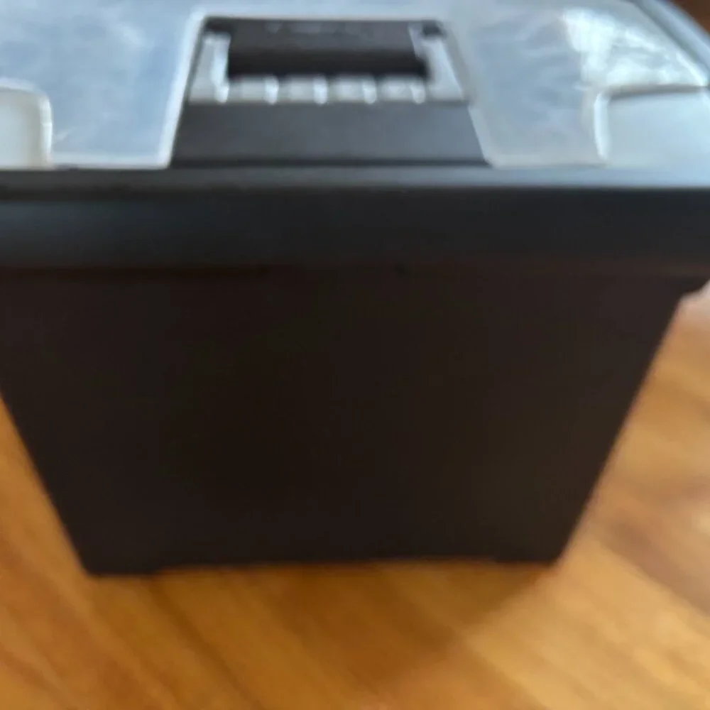 Sterlite Letter File Box with Handle and Folders